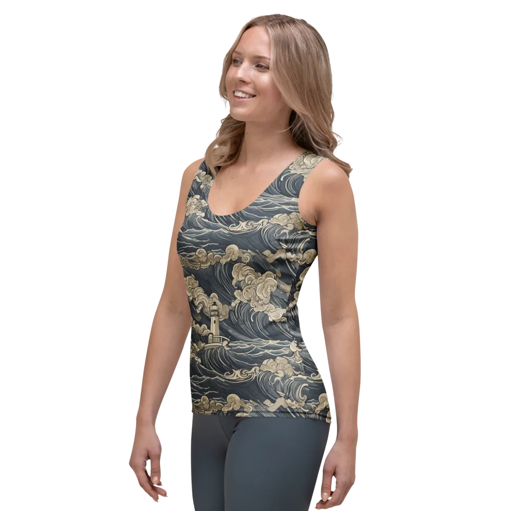 Beacon in the Swell on Women's Tank Top — Left Front