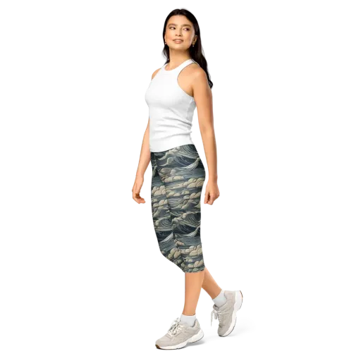 Stormwatch Lighthouse on a Capri Leggings