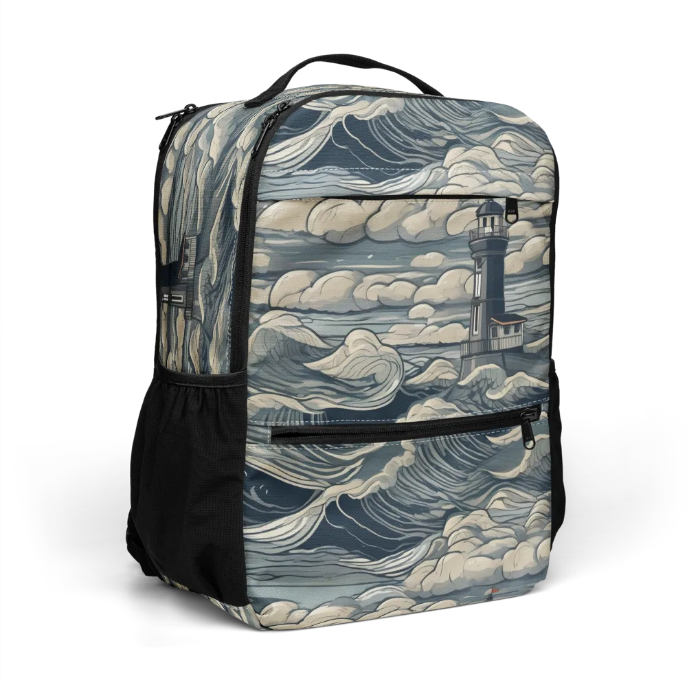 Stormwatch Lighthouse on Utility Backpack — Right Front