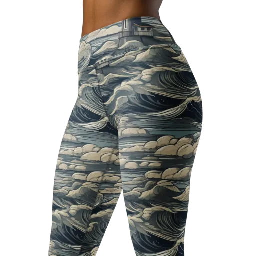 Stormwatch Lighthouse on a Yoga Leggings