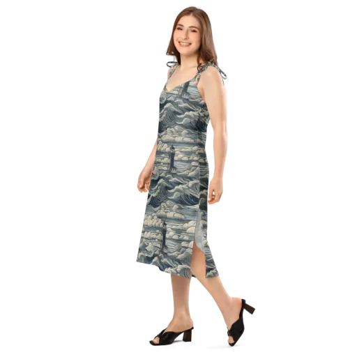 Stormwatch Lighthouse on a Slip Dress