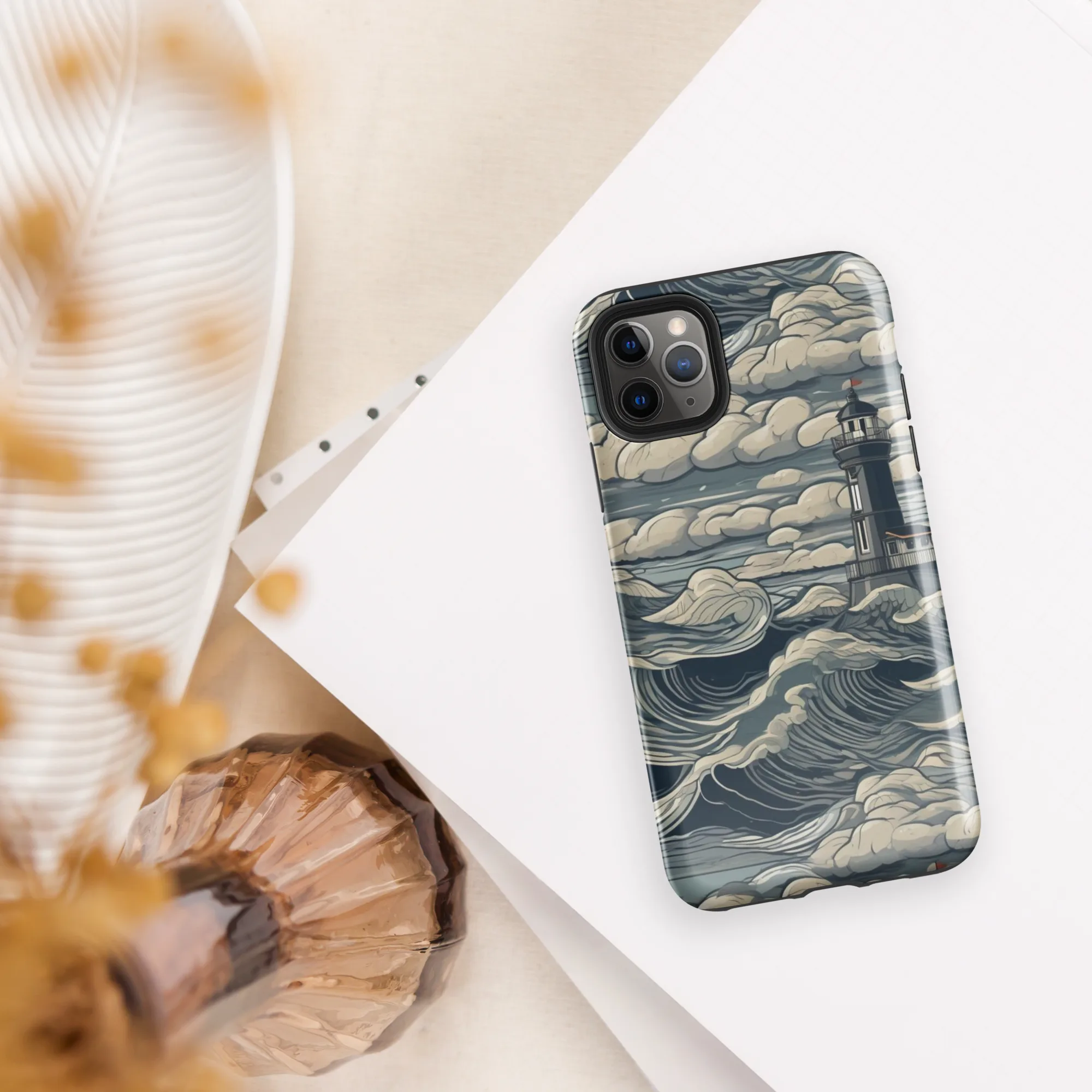 Stormwatch Lighthouse on Tough Case for iPhone® — Front