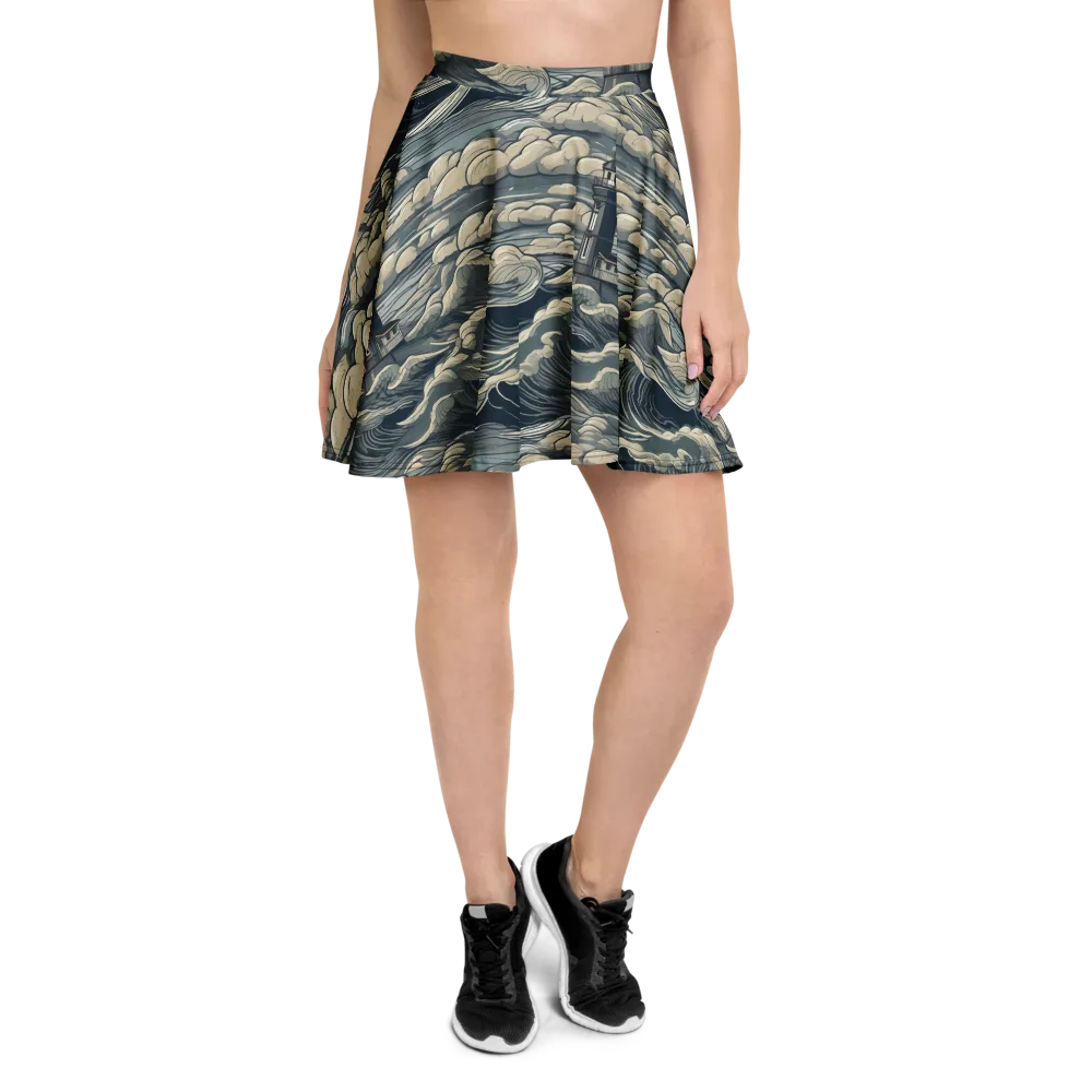 Stormwatch Lighthouse on Skater Skirt — Front