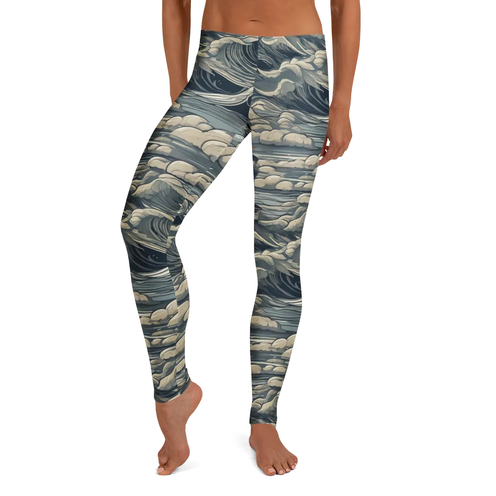 Stormwatch Lighthouse on Leggings — Front