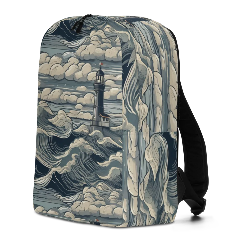 Stormwatch Lighthouse on Minimalist Backpack — Left