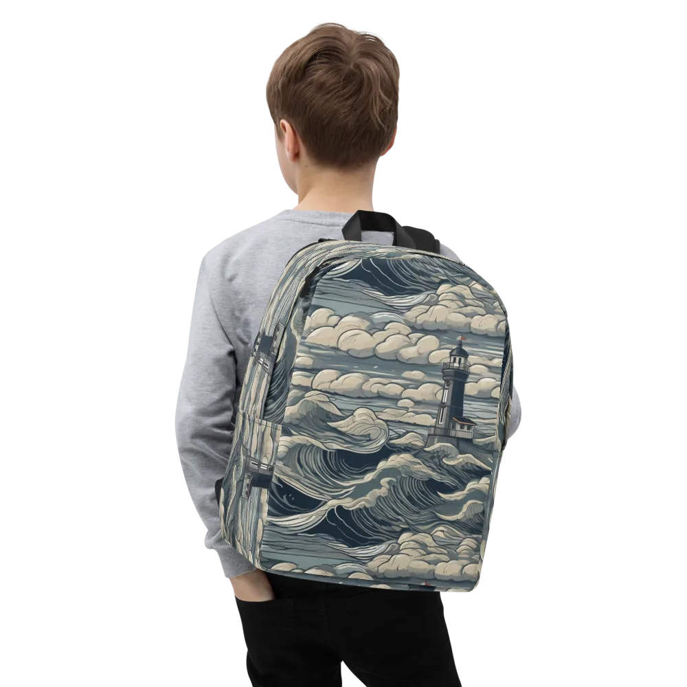 Stormwatch Lighthouse on Minimalist Backpack — Zoomed-in