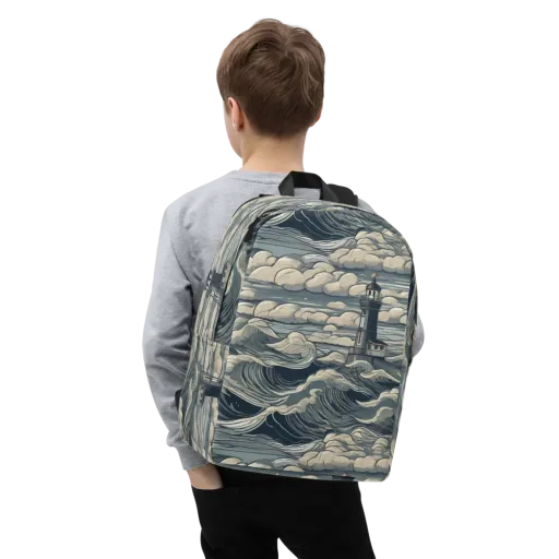 Stormwatch Lighthouse on a Minimalist Backpack