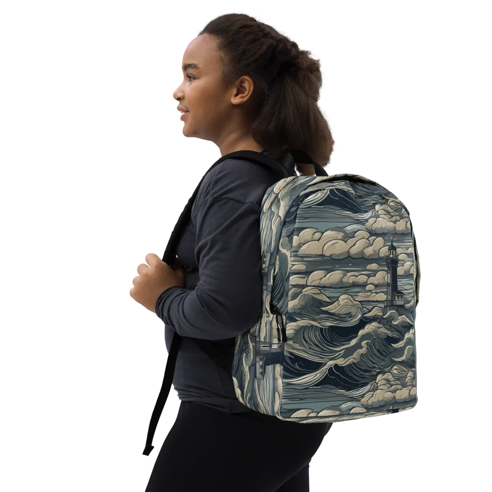 Stormwatch Lighthouse on Minimalist Backpack — Right Front