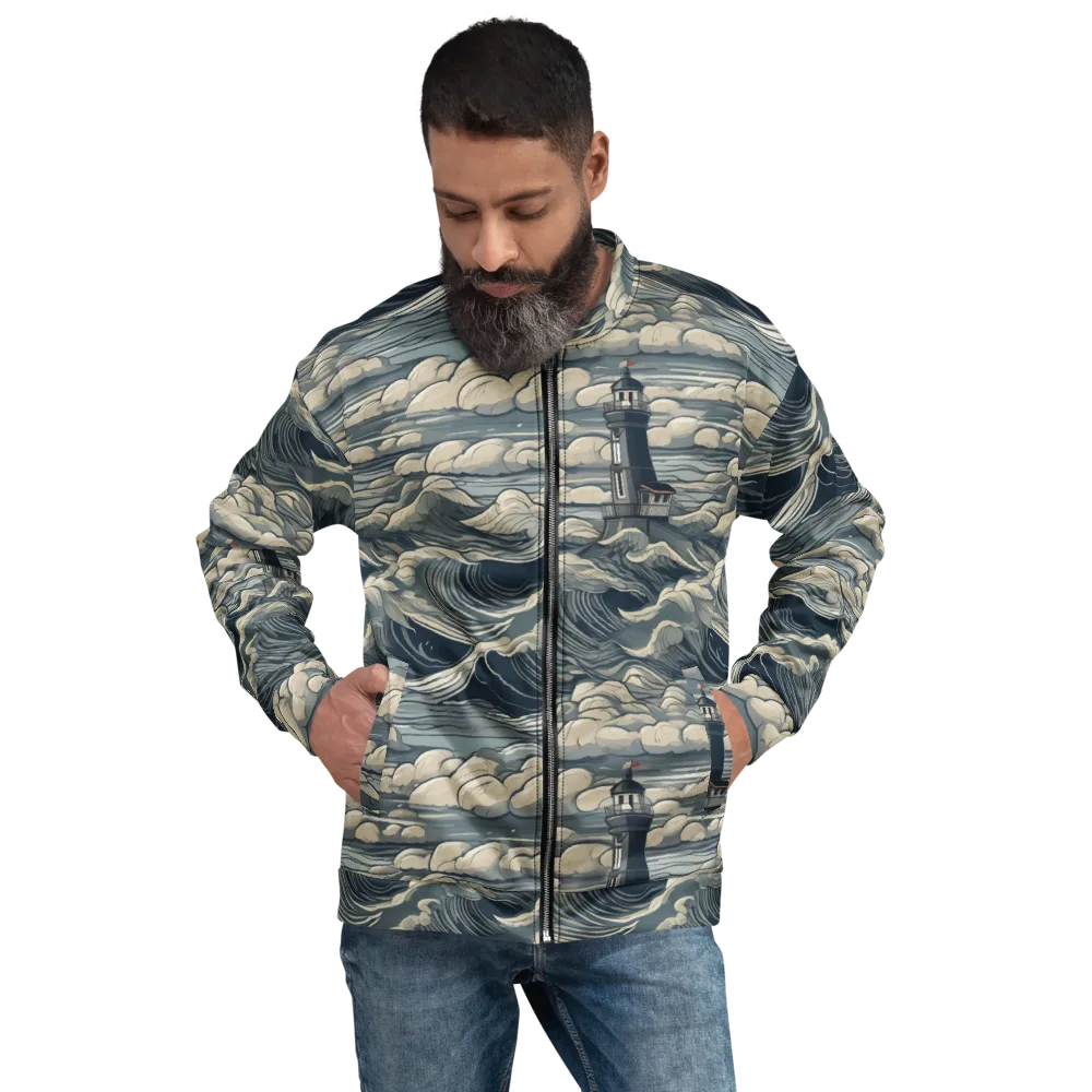 Stormwatch Lighthouse on Bomber Jacket — Front