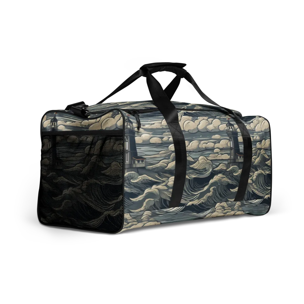Stormwatch Lighthouse on Duffle Bag — Right Front