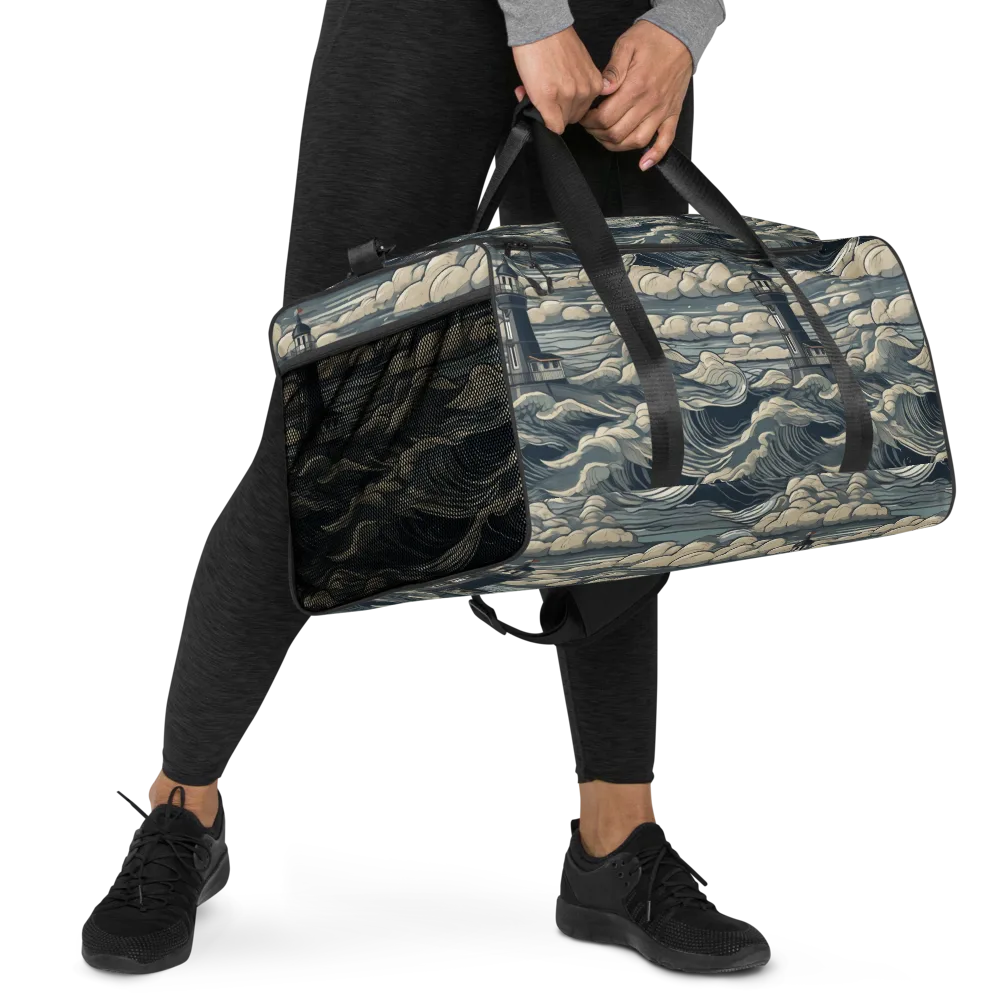 Stormwatch Lighthouse on Duffle Bag — Right Front