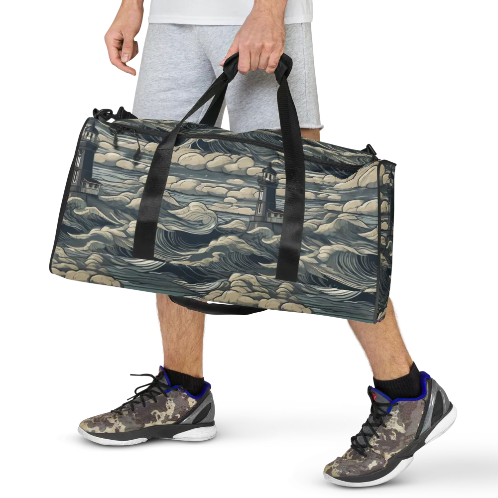 Stormwatch Lighthouse on Duffle Bag — Front