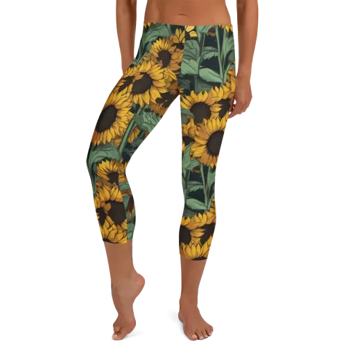 Golden Canopy on a Capri Leggings