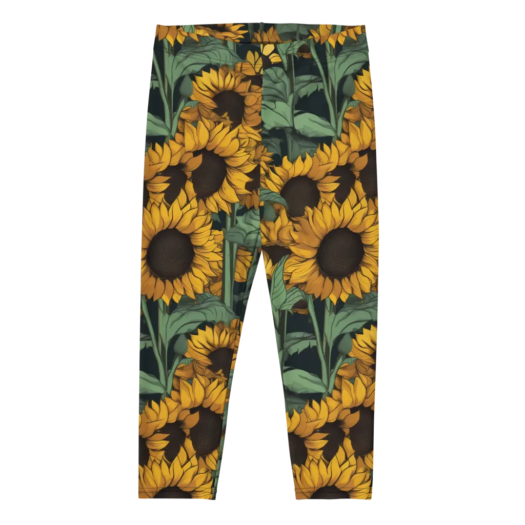 Golden Canopy on Capri Leggings — Front