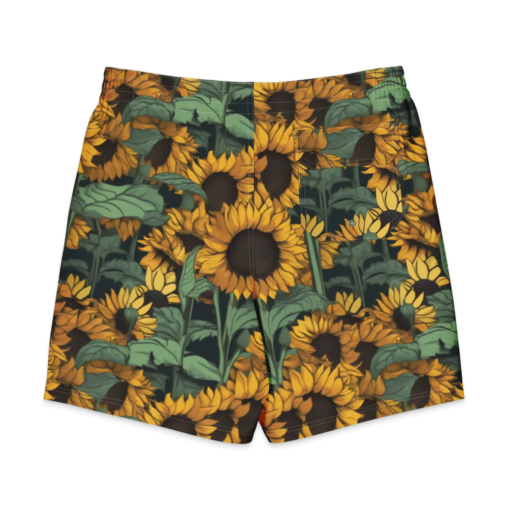 Golden Canopy on Men's Board Shorts — Back