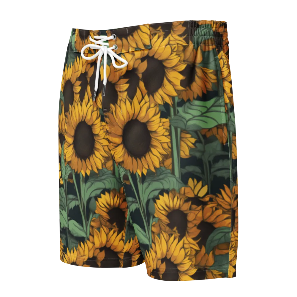Golden Canopy on Men's Board Shorts — Front