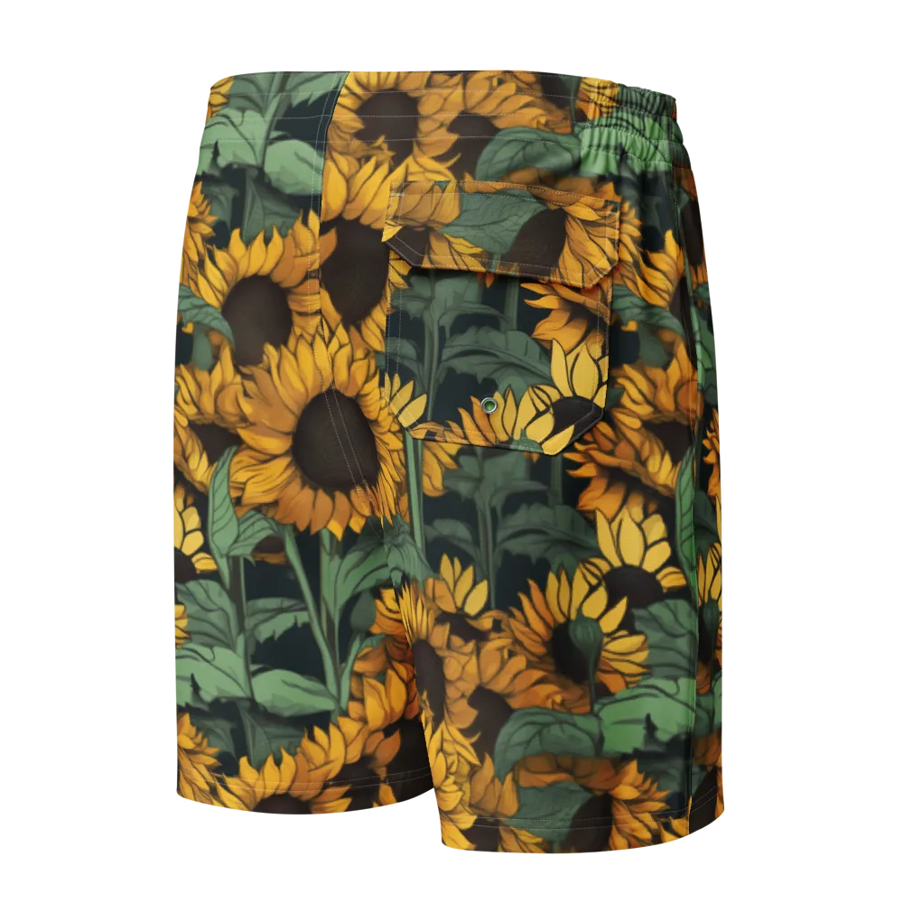 Golden Canopy on Men's Board Shorts — Back