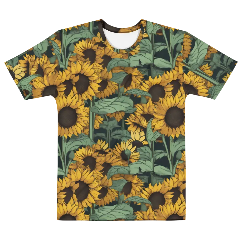 Golden Canopy on Men's Cotton Crew Neck T-Shirt — Front