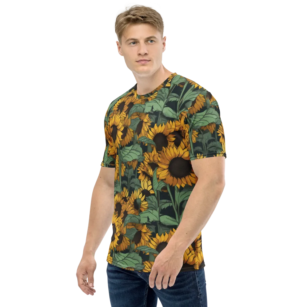 Golden Canopy on Men's Crew Neck T-Shirt — Left