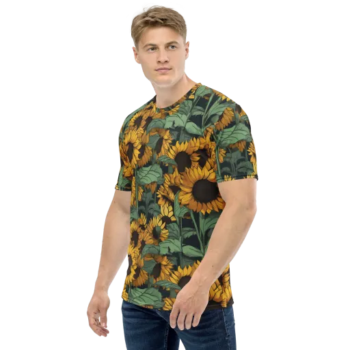 Golden Canopy on a Men's Crew Neck T-Shirt