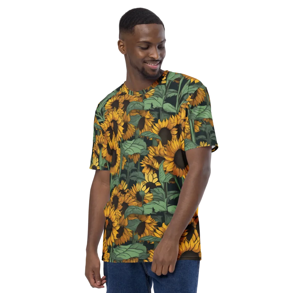 Golden Canopy on Men's Crew Neck T-Shirt — Left