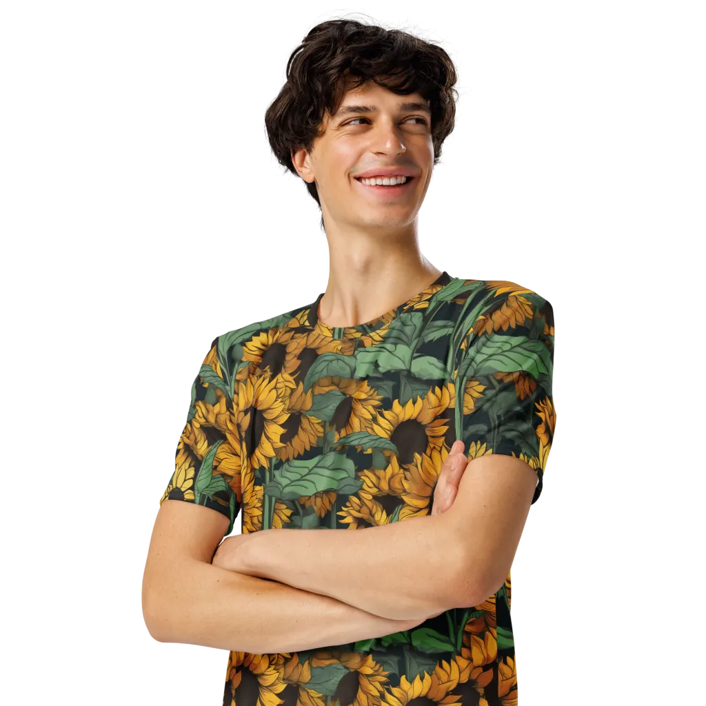 Golden Canopy on Men's Crew Neck T-Shirt — Left Front