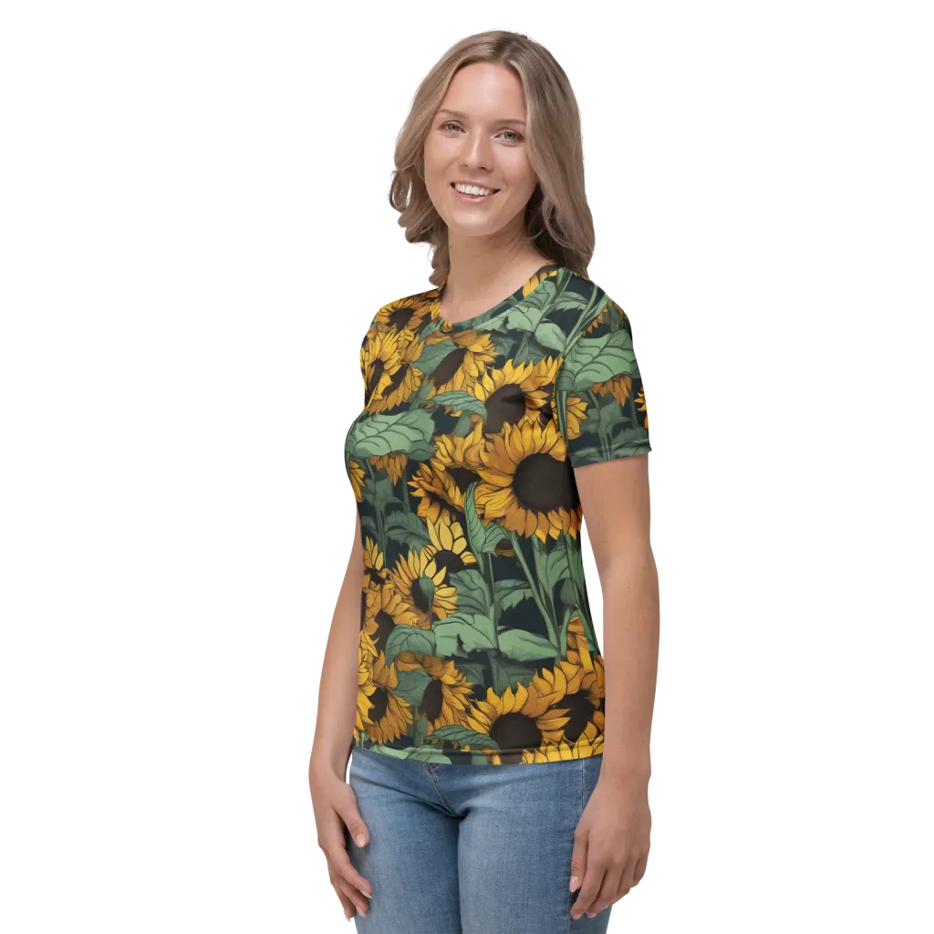 Golden Canopy on Women's Crew Neck T-Shirt — Left