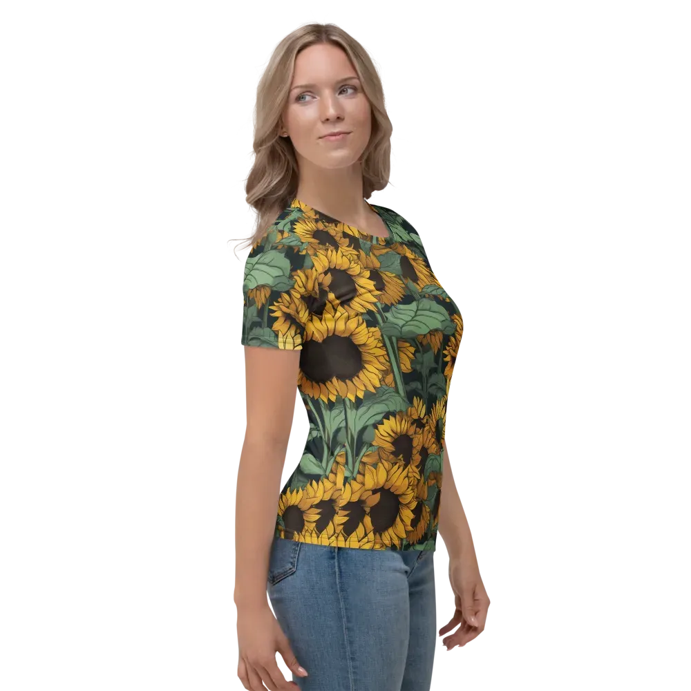Golden Canopy on Women's Crew Neck T-Shirt — Right