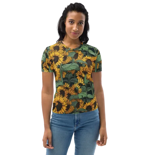 Golden Canopy on a Women's Crew Neck T-Shirt