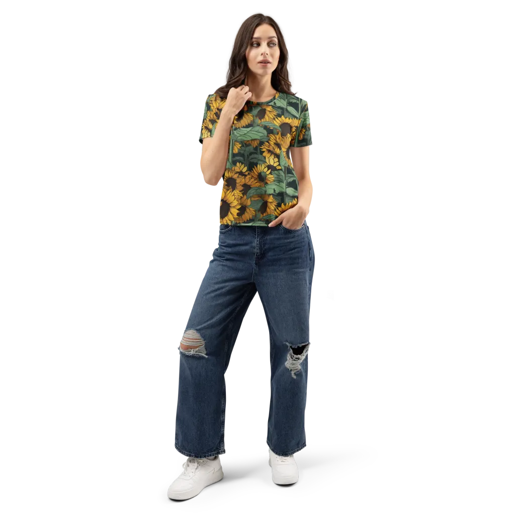 Golden Canopy on Women's Crew Neck T-Shirt — Front