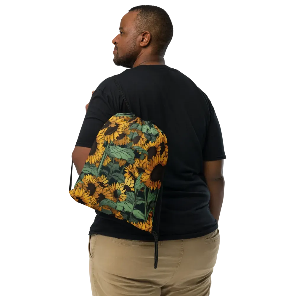 Golden Canopy on Drawstring Bag — Front