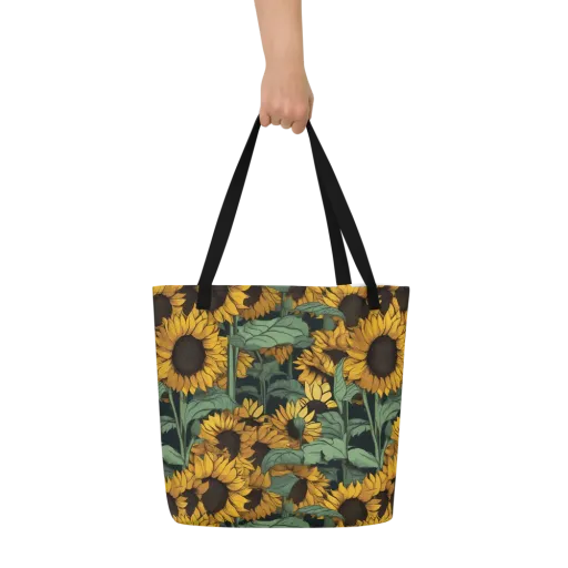 Golden Canopy on a Large Tote Bag W/ Pocket