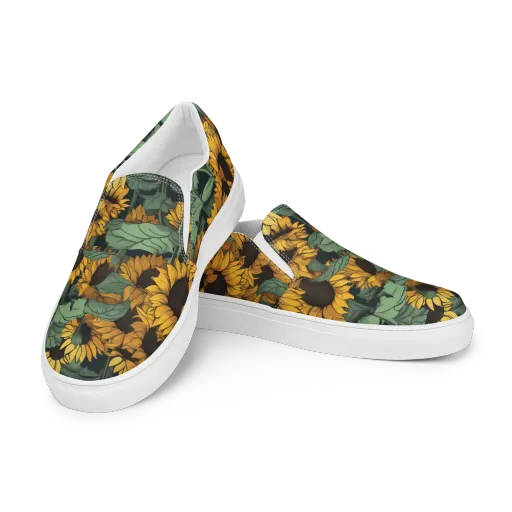 Golden Canopy on a Women's Slip-On Canvas Shoes