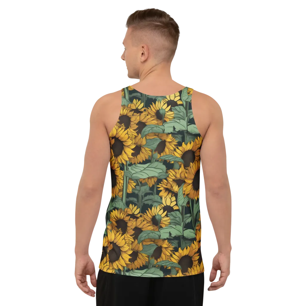 Golden Canopy on Men's Tank Top — Back