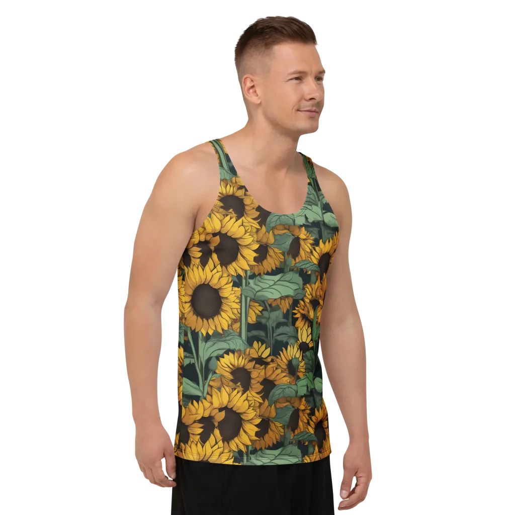 Golden Canopy on Men's Tank Top — Right Front