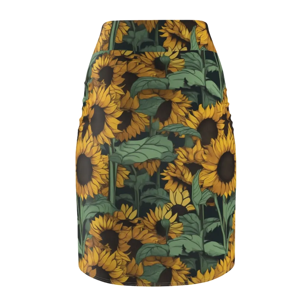Golden Canopy on Pencil Skirt — Back