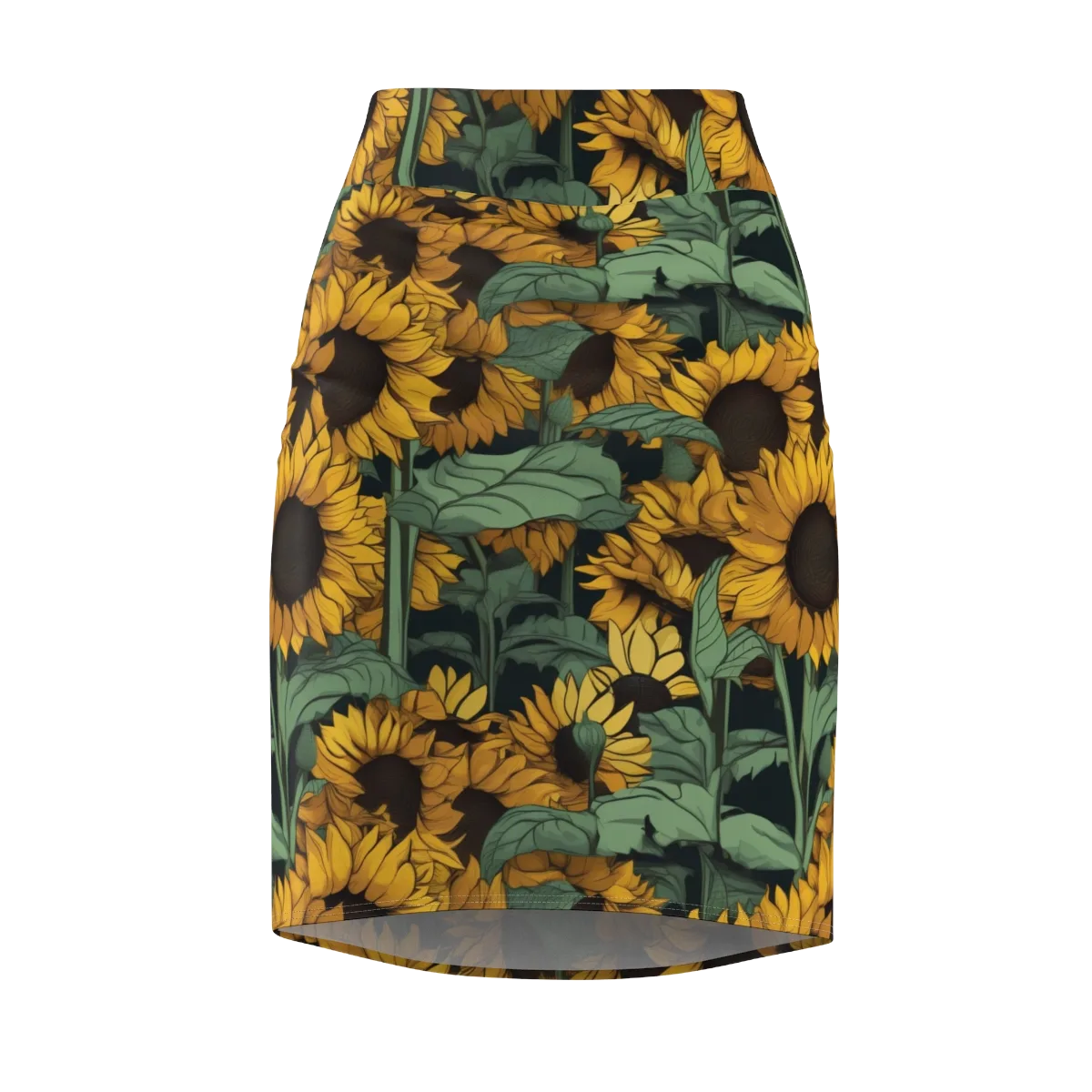 Golden Canopy on Pencil Skirt — Front