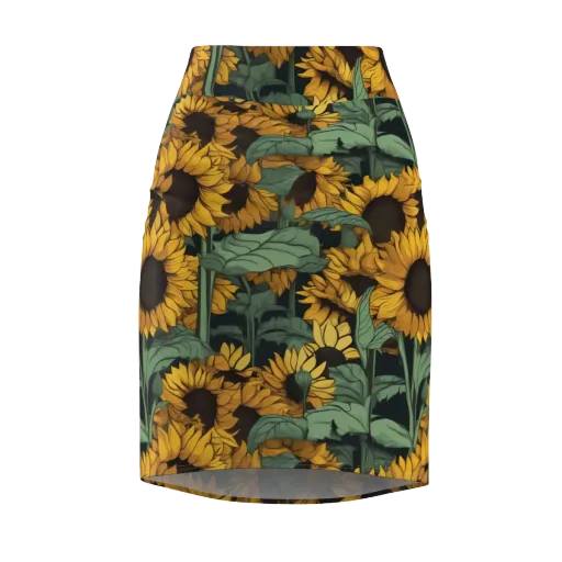 Golden Canopy on a Pencil Skirt