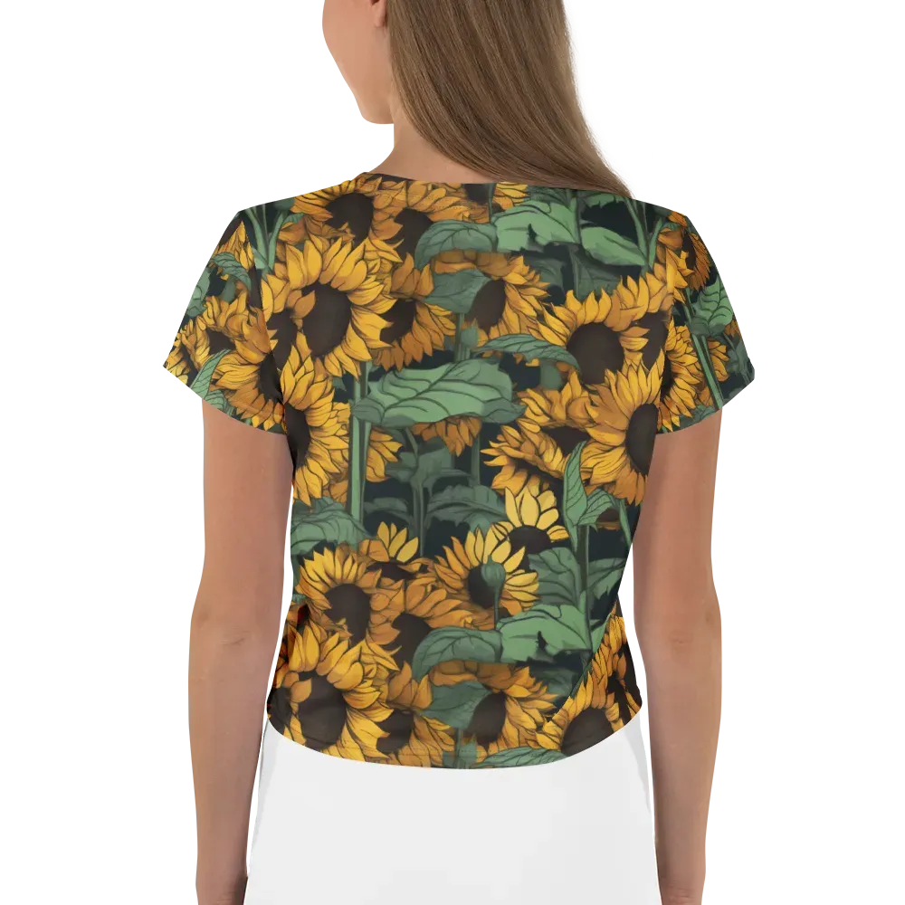 Golden Canopy on Crop Tee — Back
