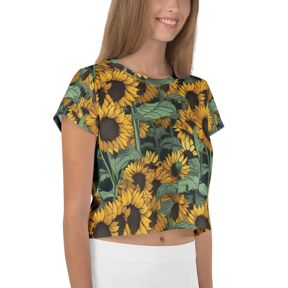 Golden Canopy on Crop Tee — Right