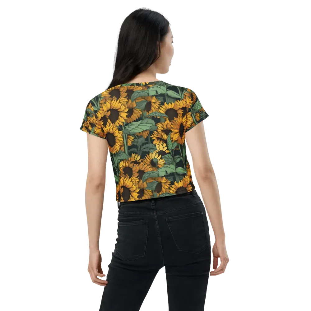 Golden Canopy on Crop Tee — Back