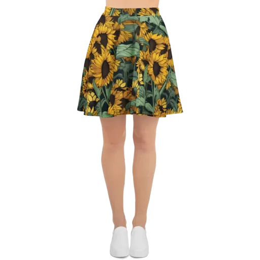 Golden Canopy on a Skater Skirt