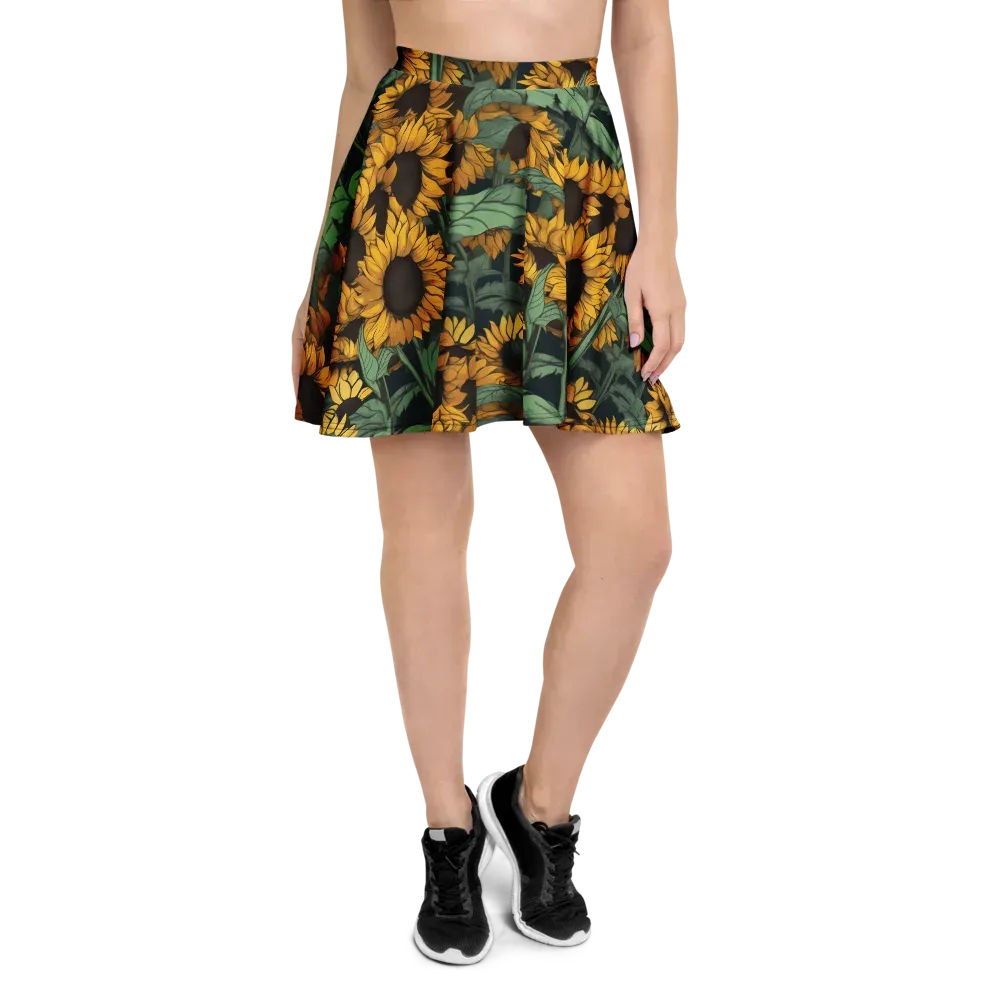 Golden Canopy on Skater Skirt — Front