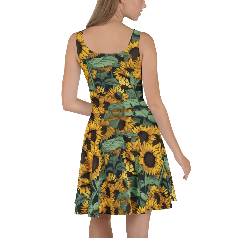 Golden Canopy on Skater Dress — Back