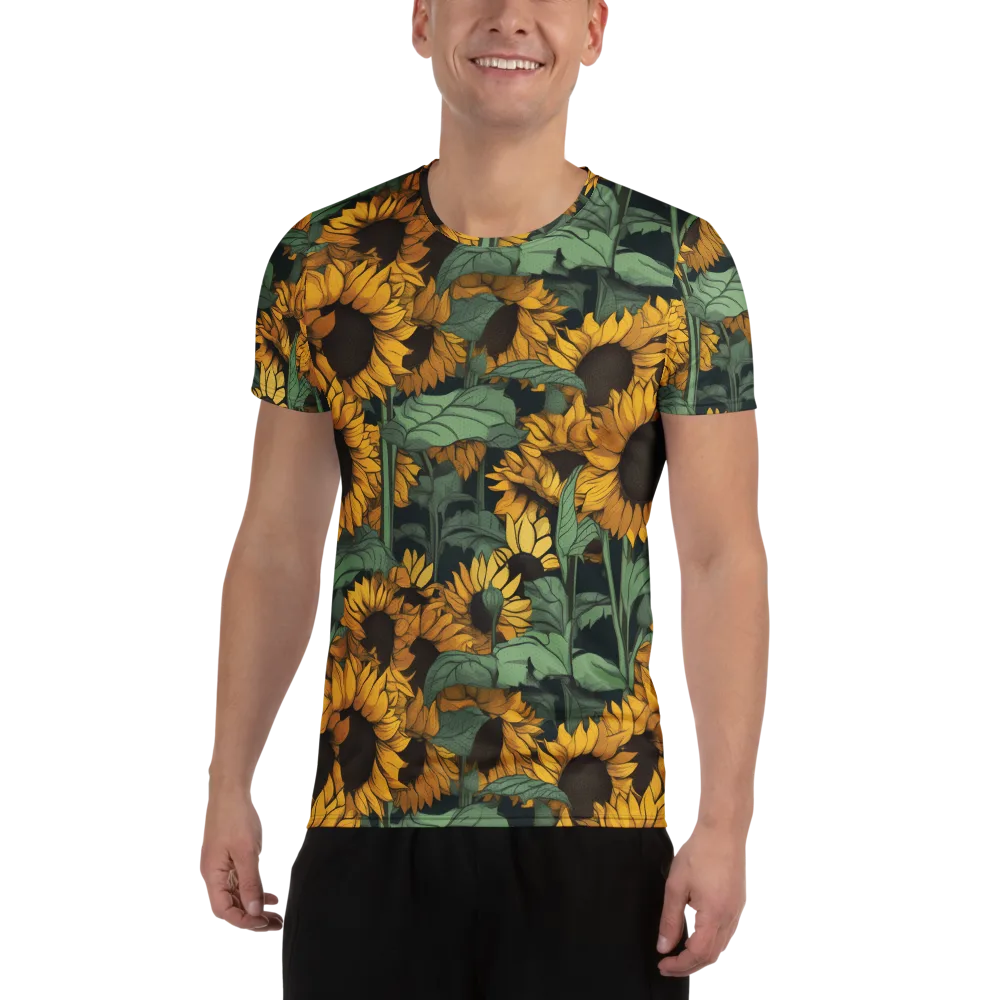 Golden Canopy on Men's Athletic T-Shirt — Front