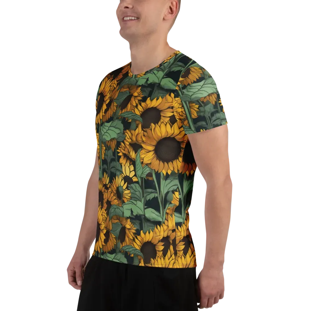 Golden Canopy on Men's Athletic T-Shirt — Left