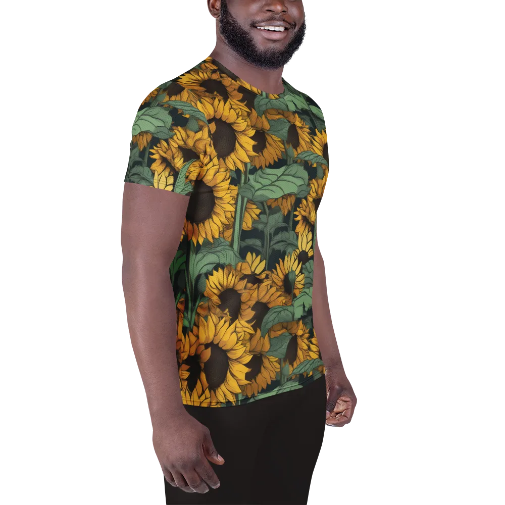 Golden Canopy on Men's Athletic T-Shirt — Right