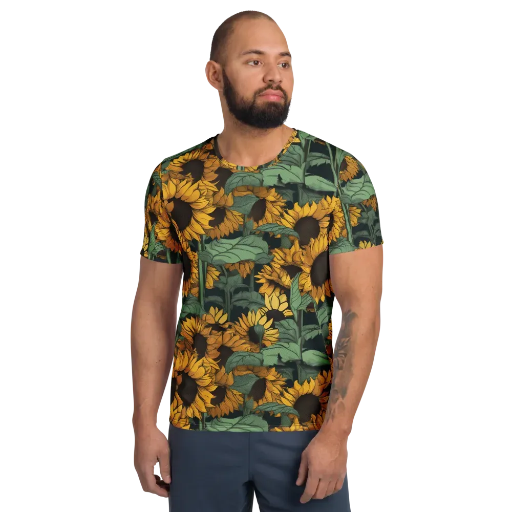 Golden Canopy on Men's Athletic T-Shirt — Front