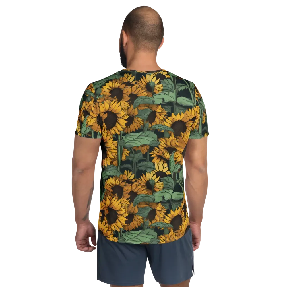 Golden Canopy on Men's Athletic T-Shirt — Back