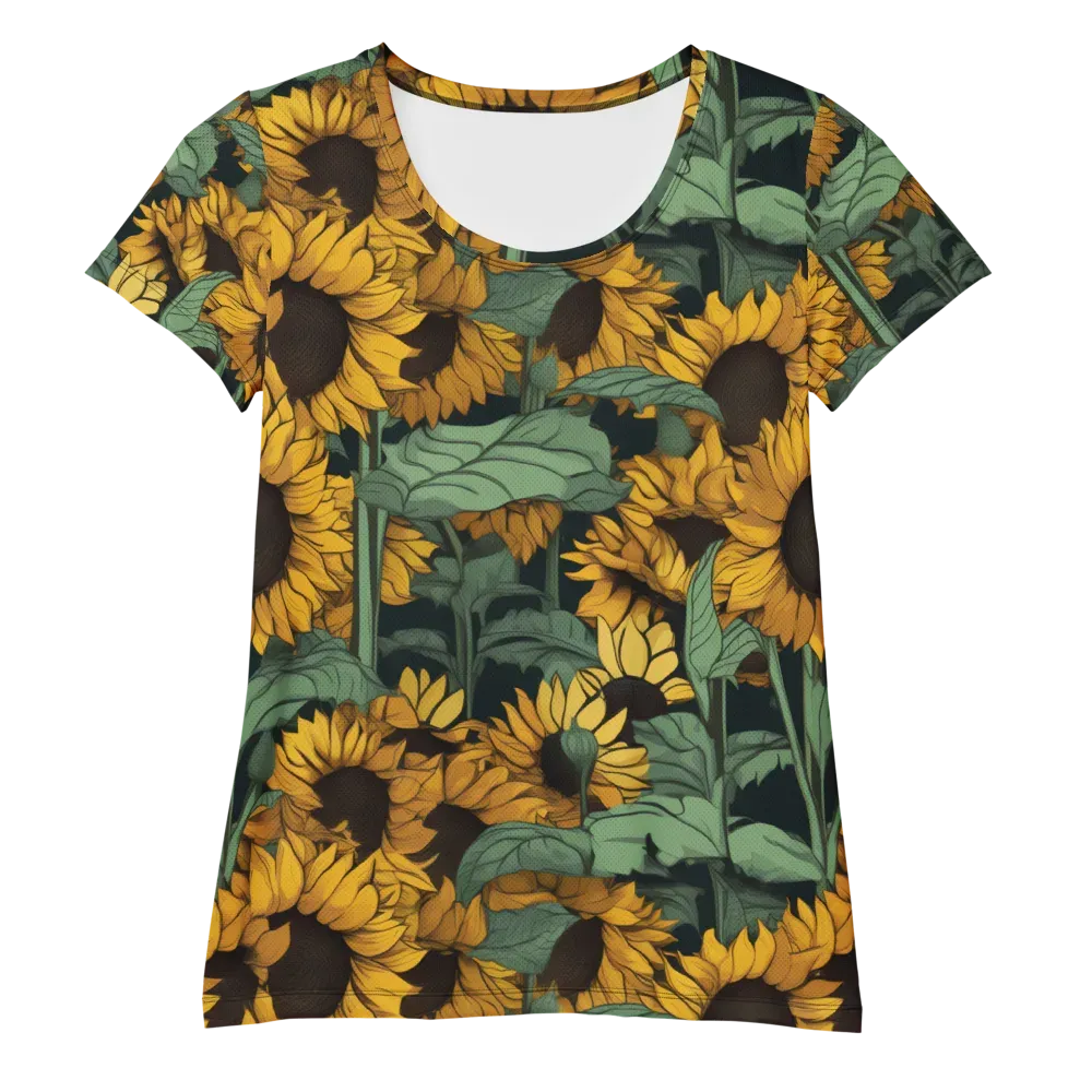 Golden Canopy on Women's Athletic T-Shirt — Front
